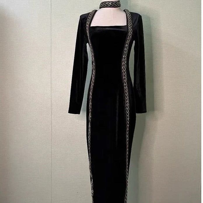 Fc Velvet Choker Dress