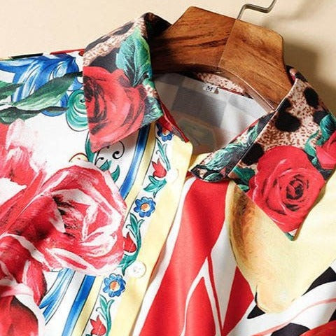 Fc Contrast Printing Coordset With Belt