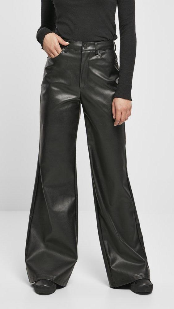 Fc Faux Leather Wide Leg Big Pants