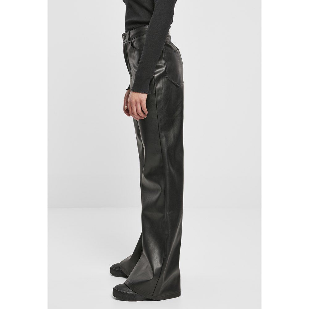 Fc Faux Leather Wide Leg Big Pants