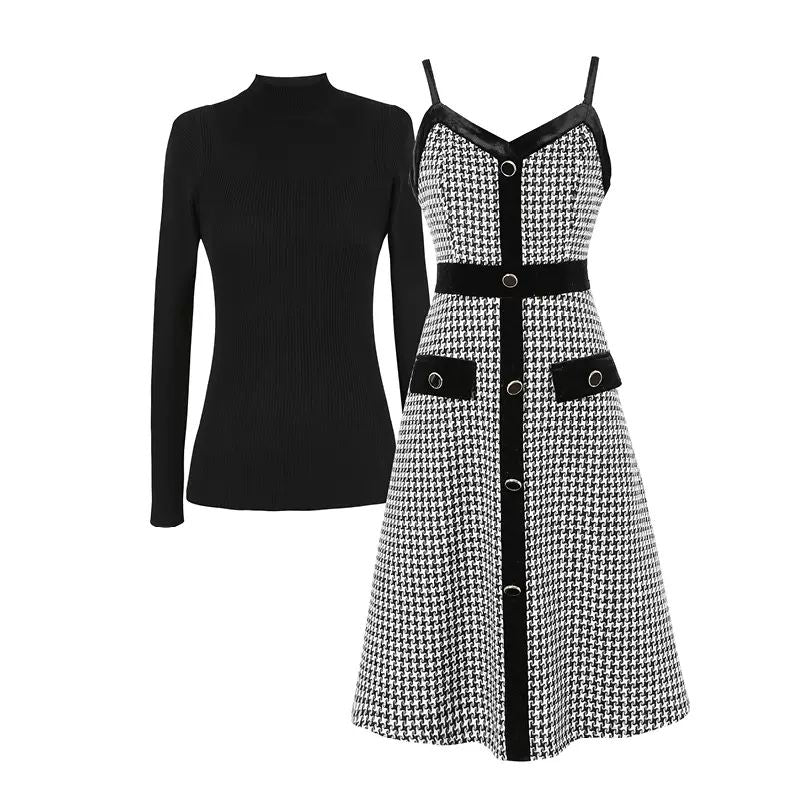 2 PC Tweed Dress