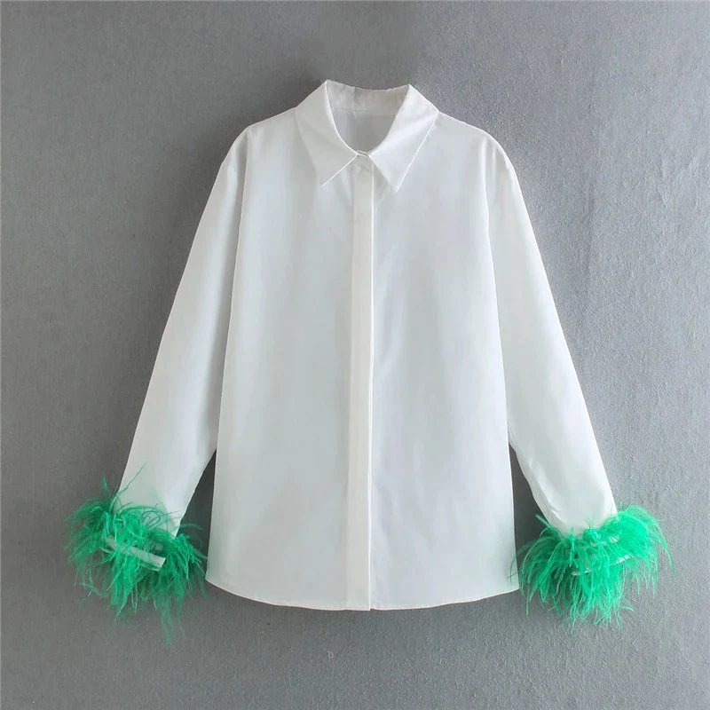 Fc Feather Cuffed Shirt