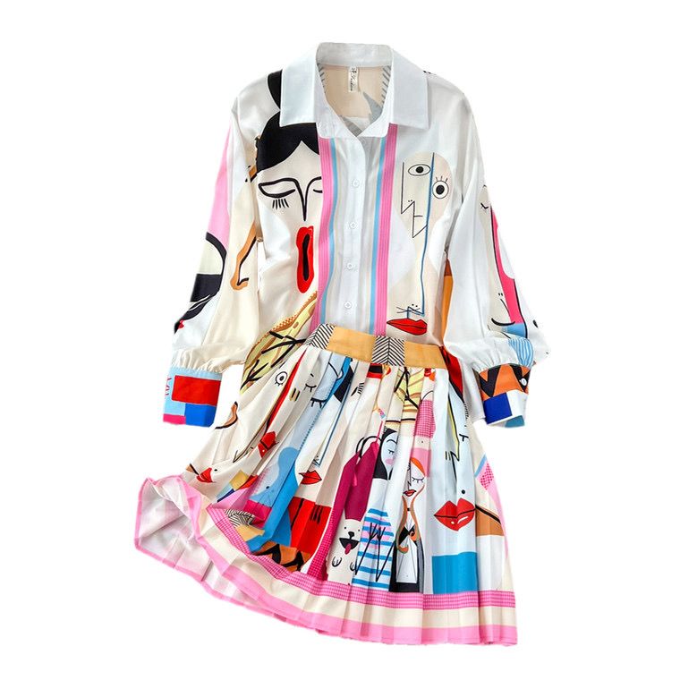 Fc Retro Print Casual Top Two