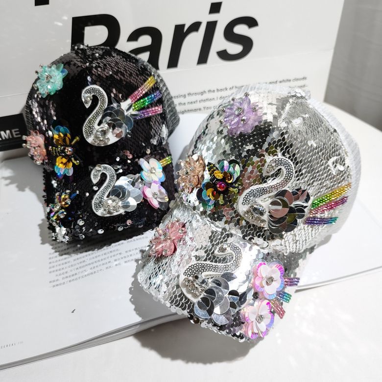 Fc Pearl Rhinestone Fashion Baseball Cap