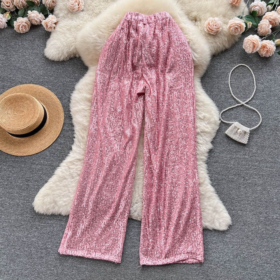 Fc Sequin Embellished Palazzos