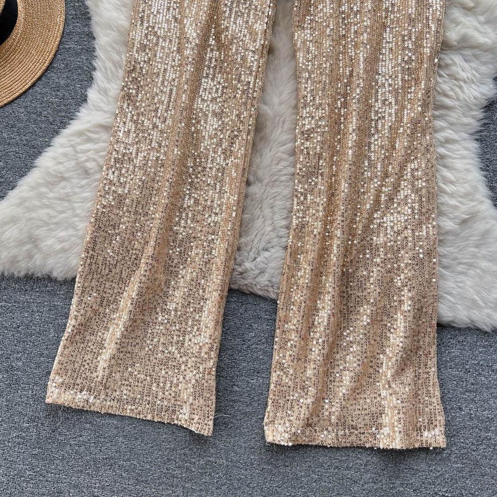 Fc Sequin Embellished Palazzos