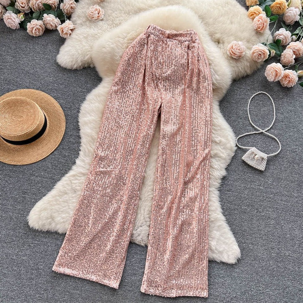 Fc Sequin Embellished Palazzos