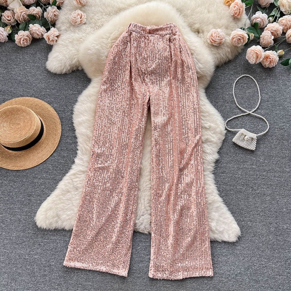 Fc Sequin Embellished Palazzos
