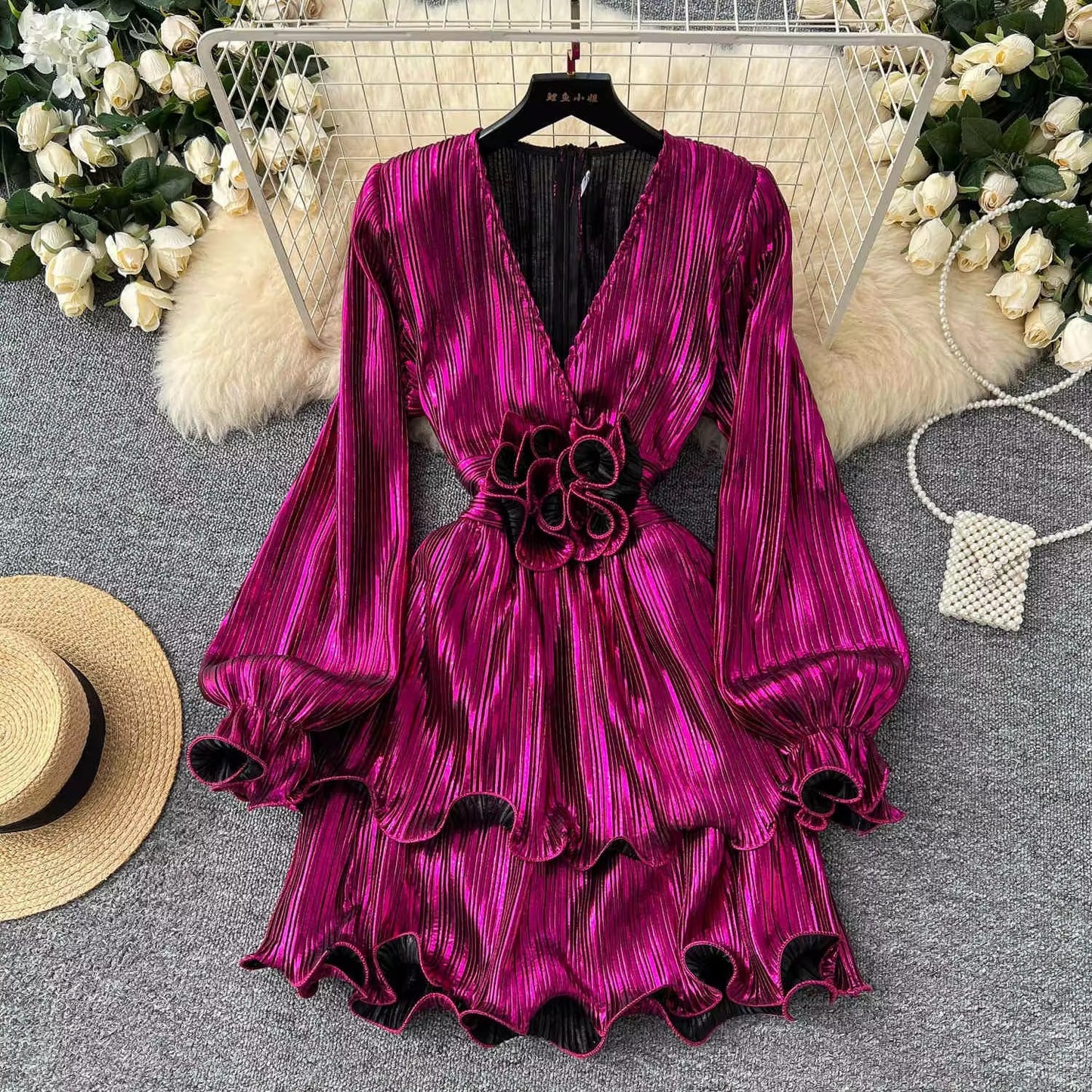 Ruffle Full Sleeve Dress FC1591