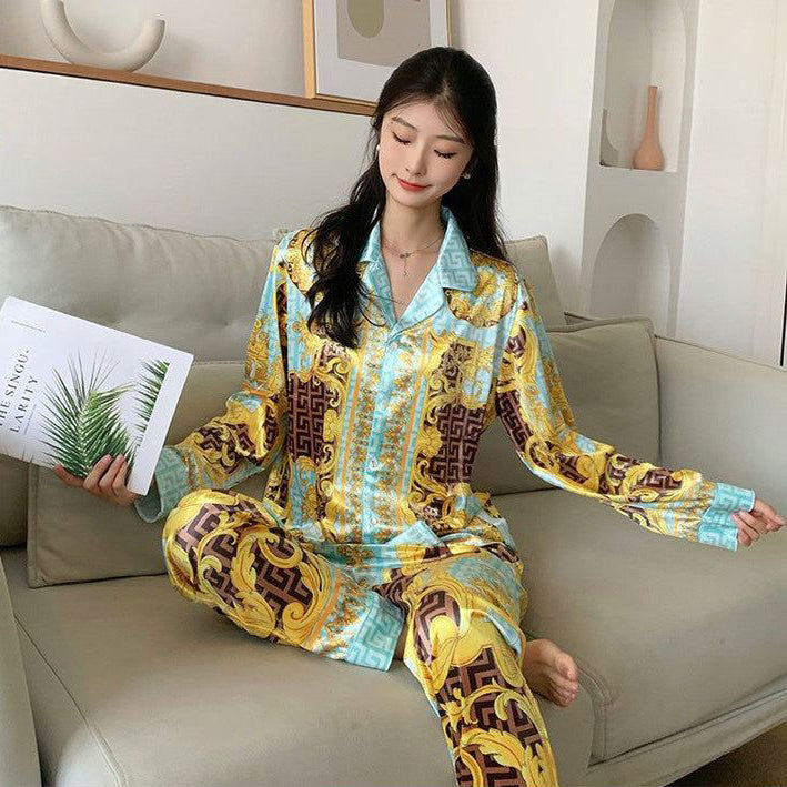 Fc Breasted Button-Print Shirt Two-Piece Set
