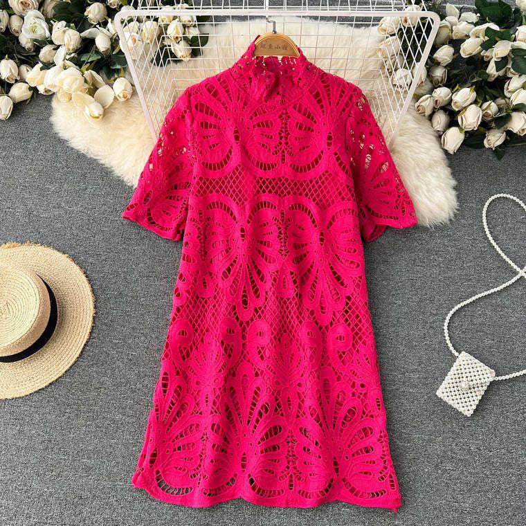 Fc Lace Hollow Loose Dress