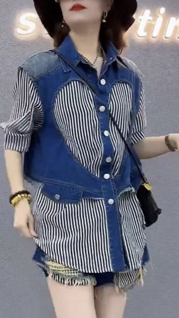Fc Denim Two Striped Jacket Trendy