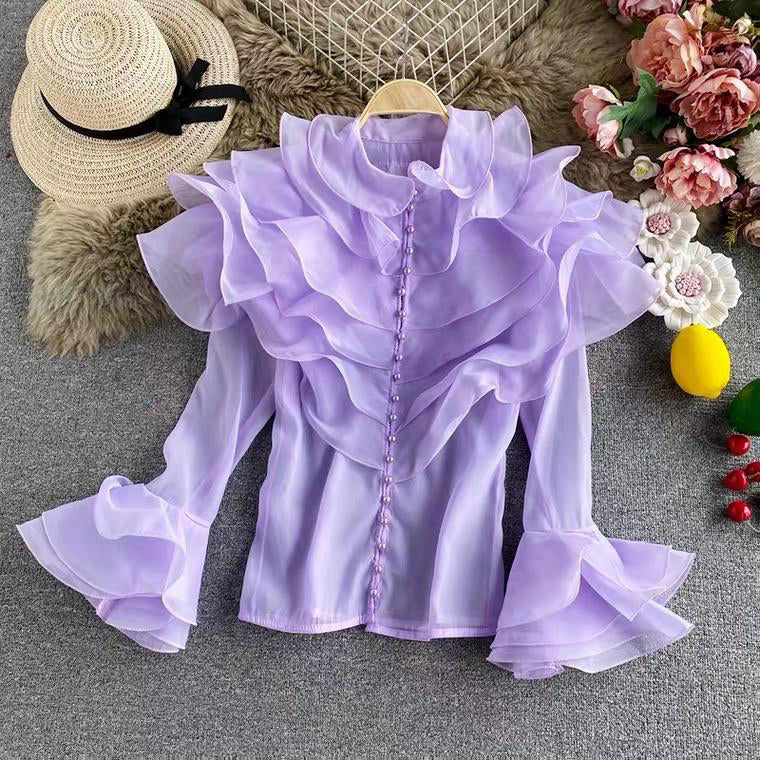 Fc Henry Ruffled Formal Blouse