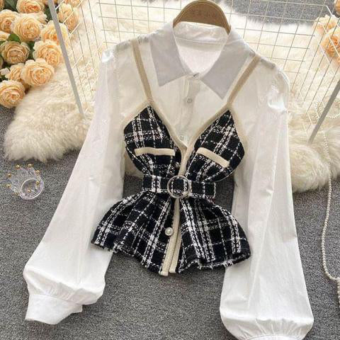 Fc Brittany Plaid Top