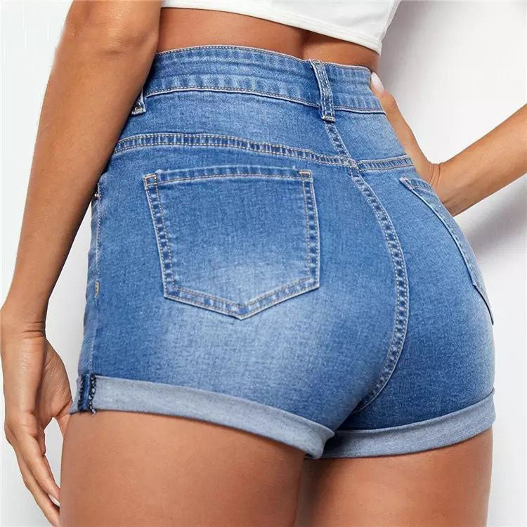 Fc Skinny Denim Shorts