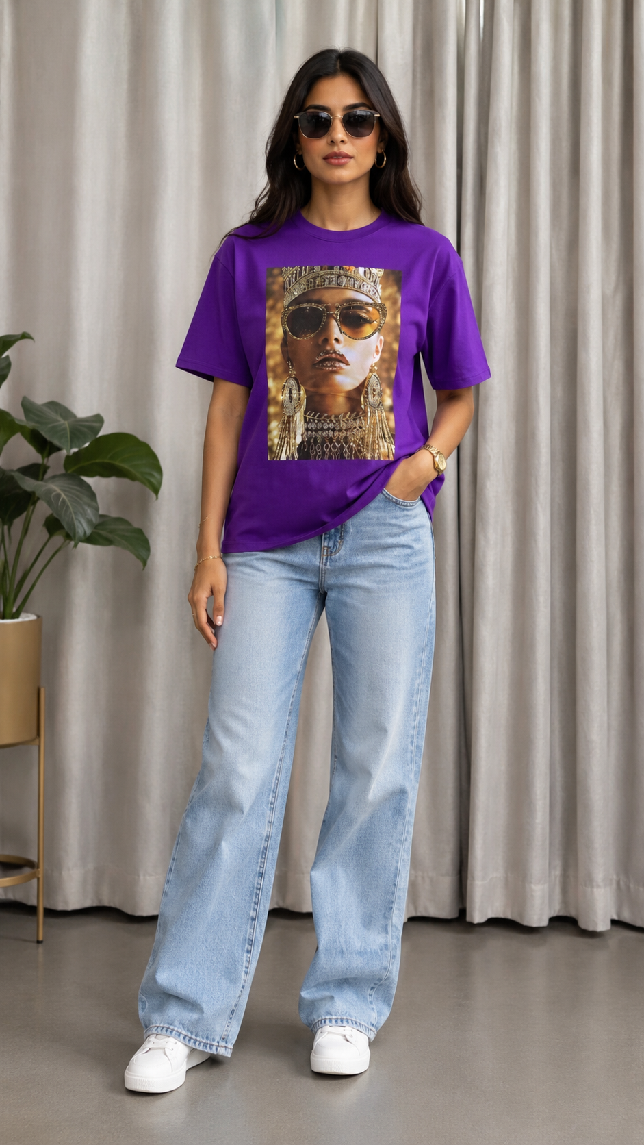 Printed Face Front T-Shirt FC2444