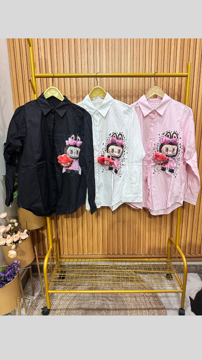 3D Labubu Embedded Shirt FC1841