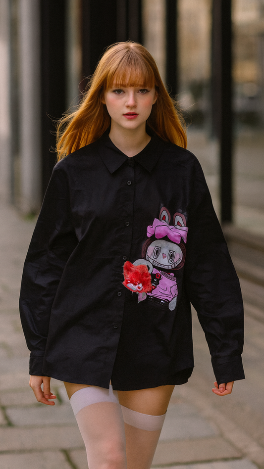 3D Labubu Embedded Shirt FC1841