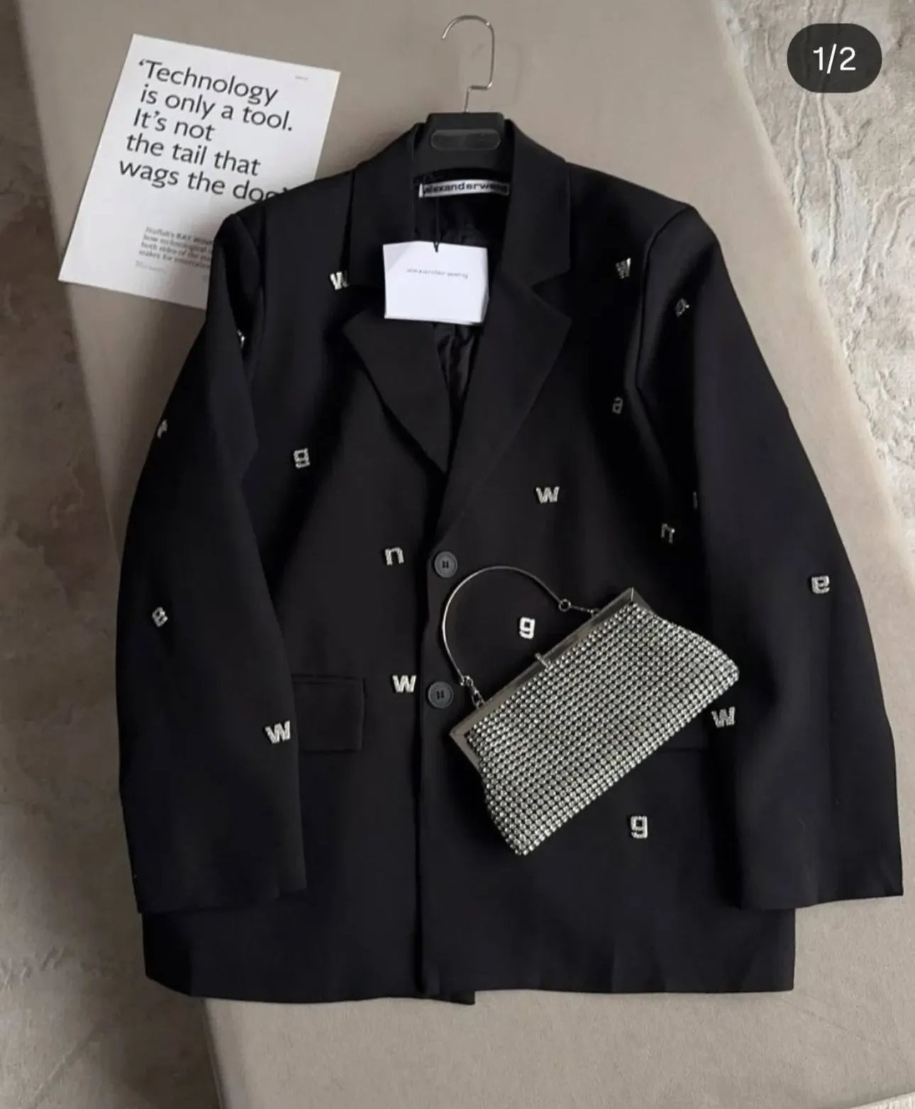 Alphabet Embedded Coat FC1553
