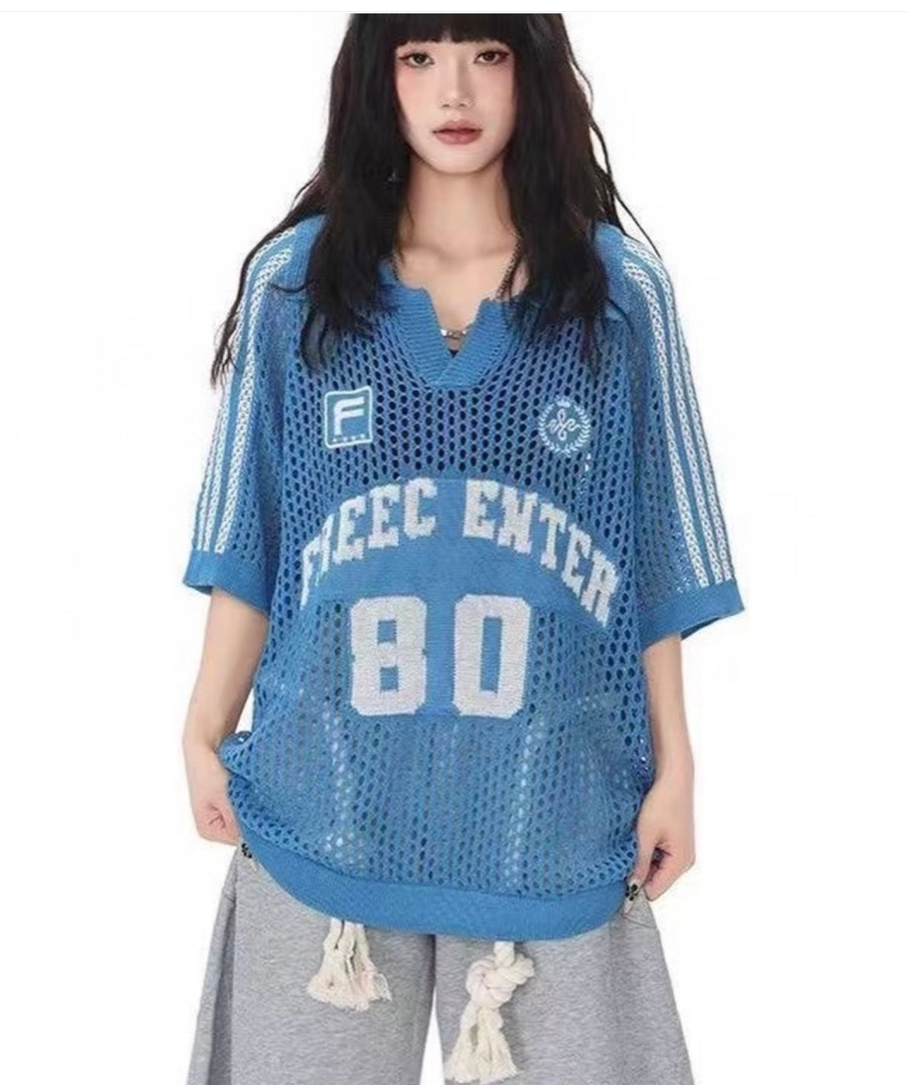 Printed Round Neck Half Sleeve Knit T Shirts FC2575