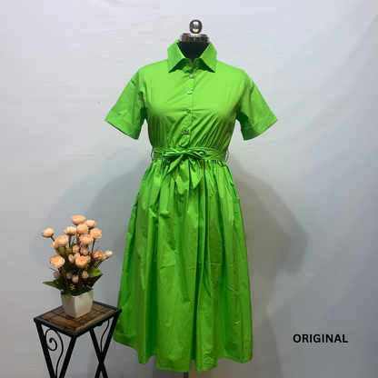 A-Line Midi Shirt Dress
