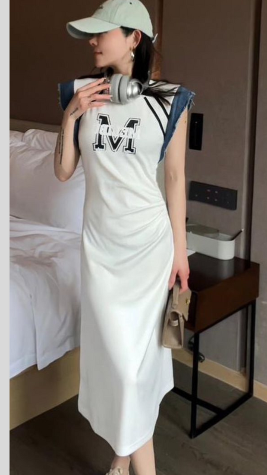 Asymmetrical Midi Dress