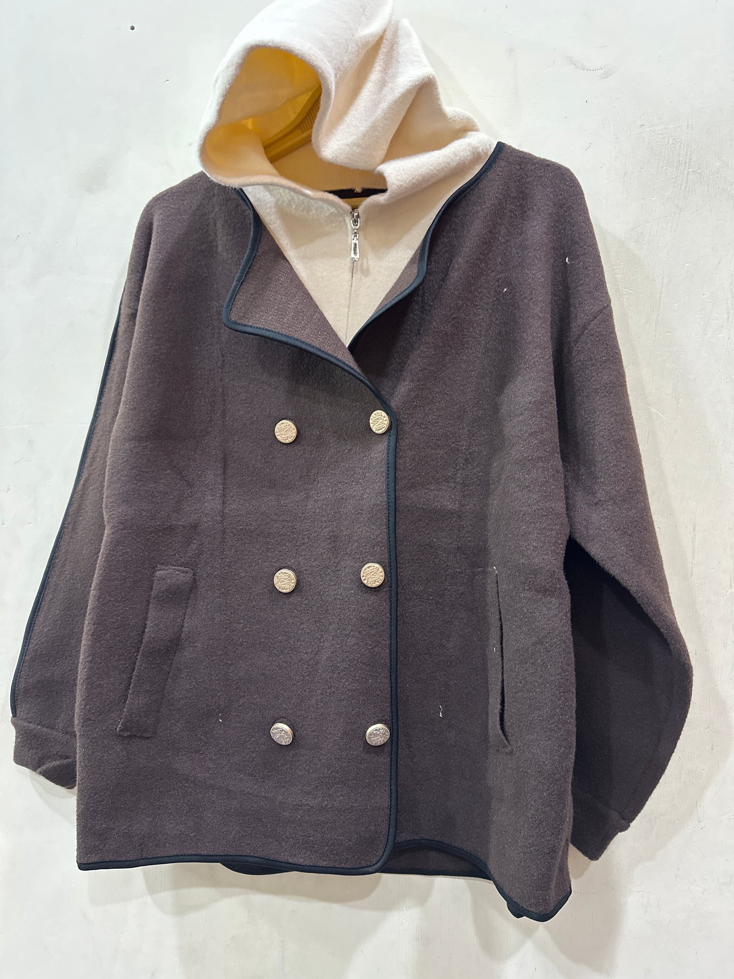 Contras Cap Buttoned Coat FC1595