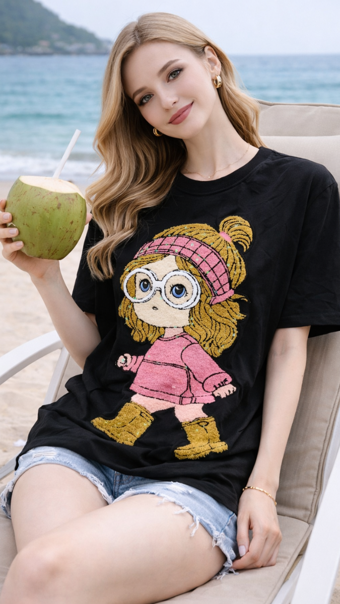 Cute Baby Printed Round Neck T-Shirt FC2418