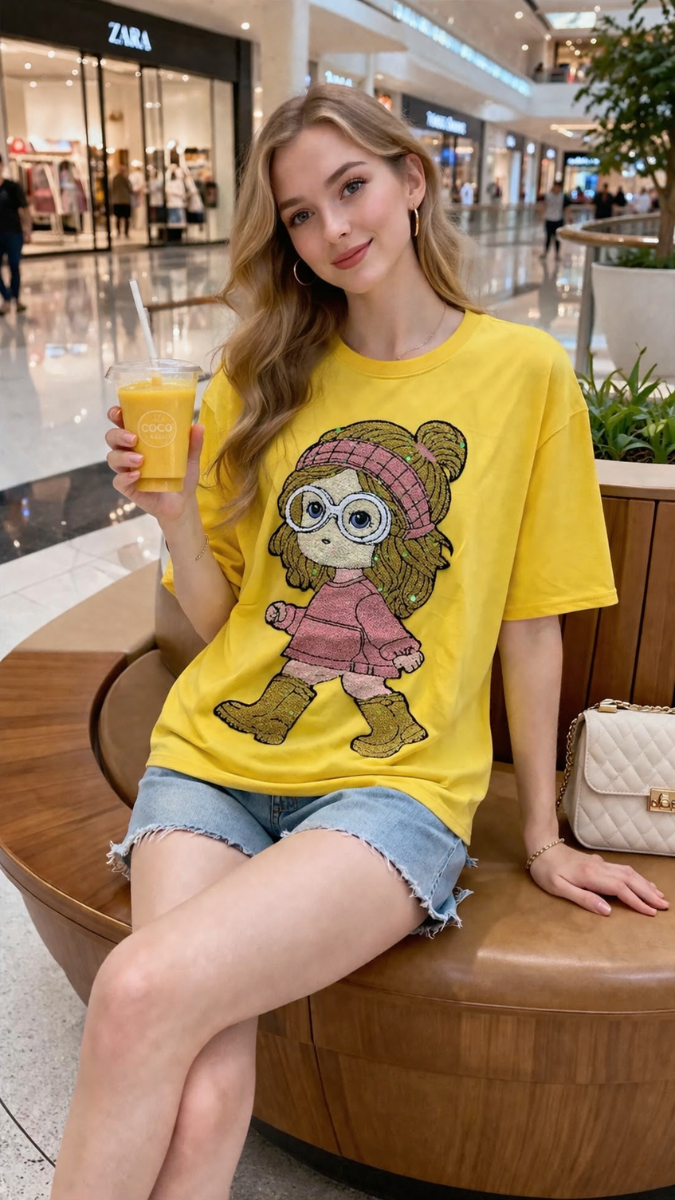 Cute Baby Printed Round Neck T-Shirt FC2418
