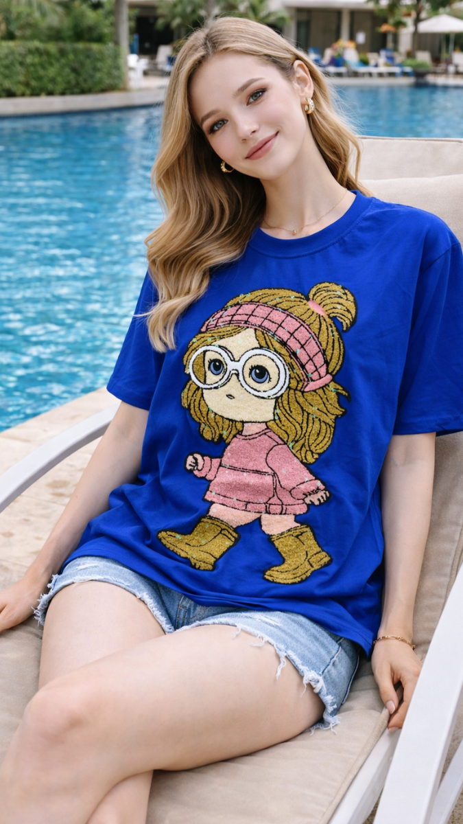 Cute Baby Printed Round Neck T-Shirt FC2418