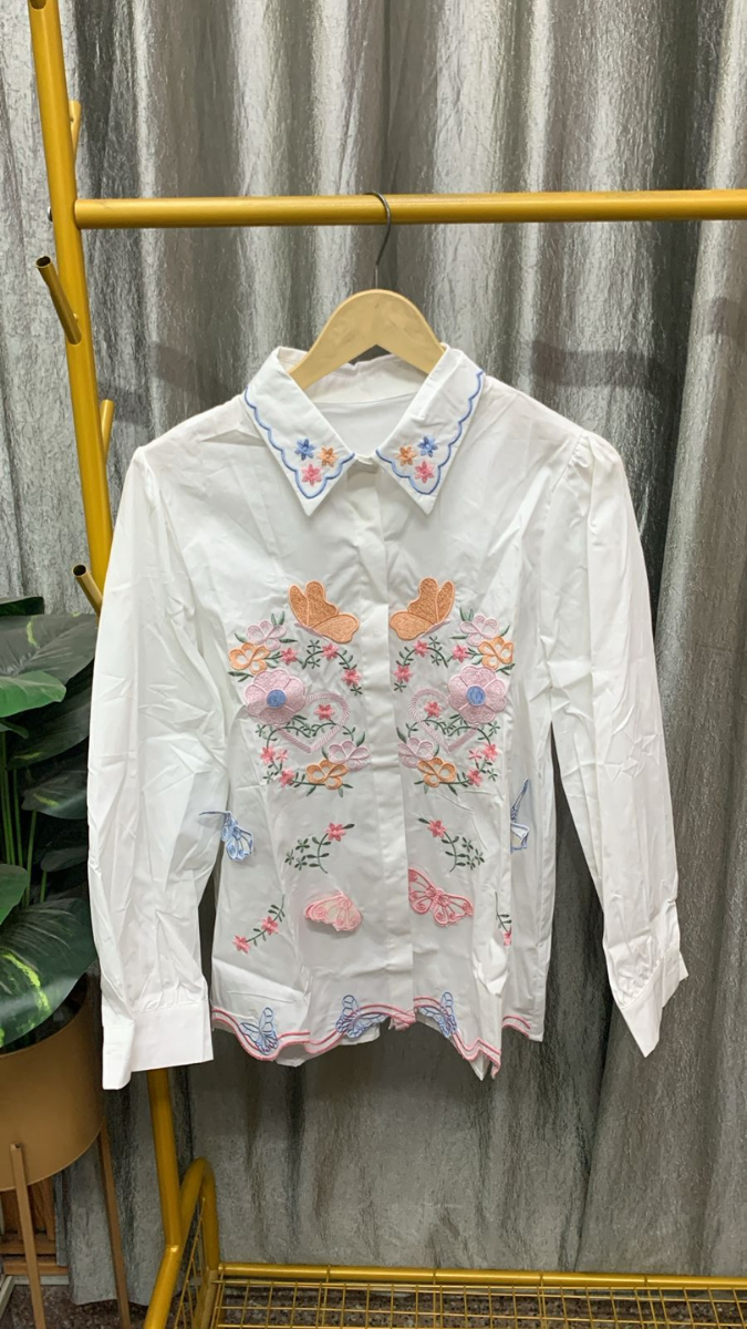 Beautiful Embroidery Designed Shirt FC2472