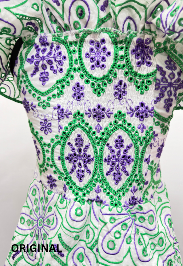 Beautiful Embroidery Short Dress