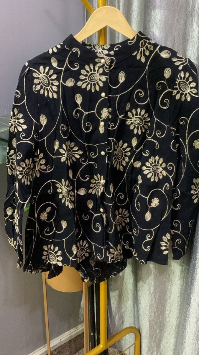 Beautiful Floral Embroidery Shirt FC2209