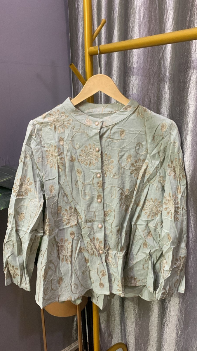 Beautiful Floral Embroidery Shirt FC2209