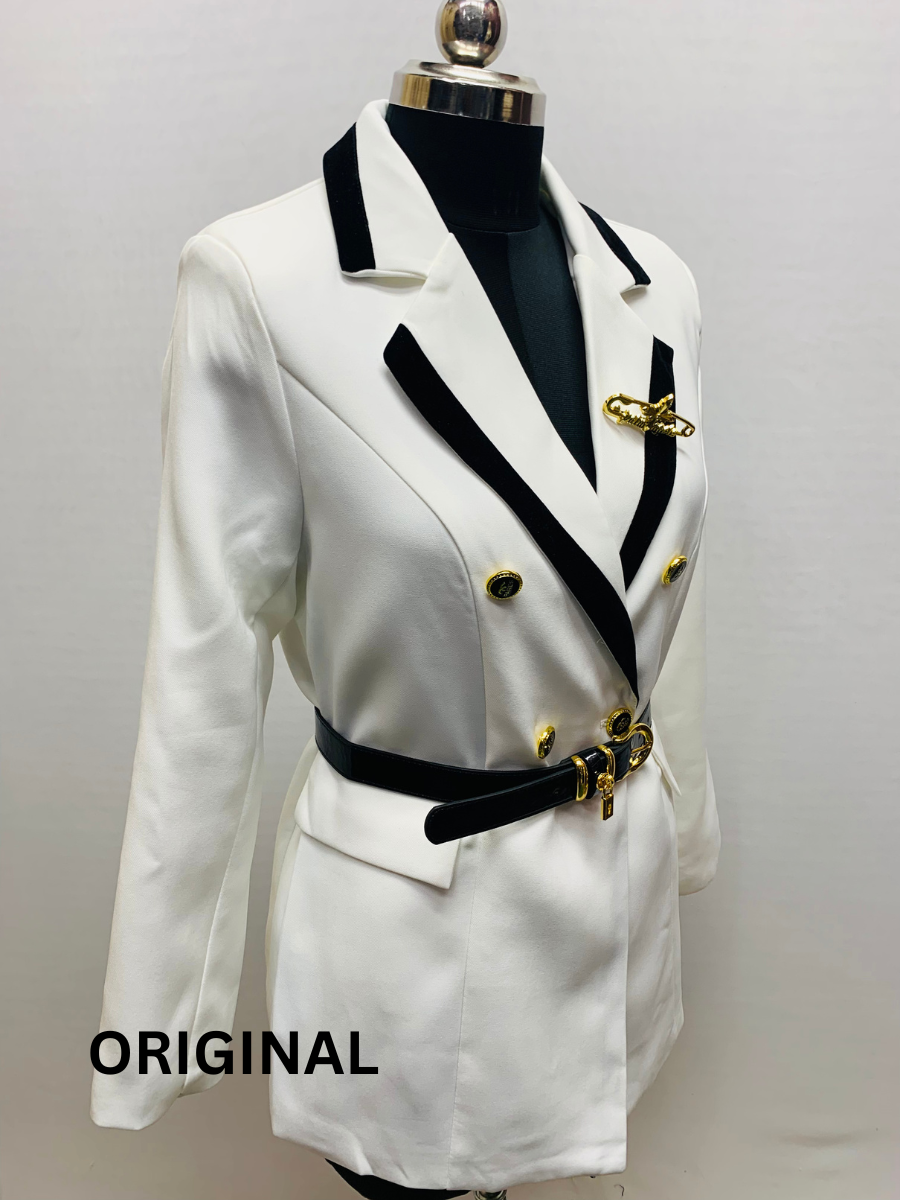 Black And White Winter Coat FC1555