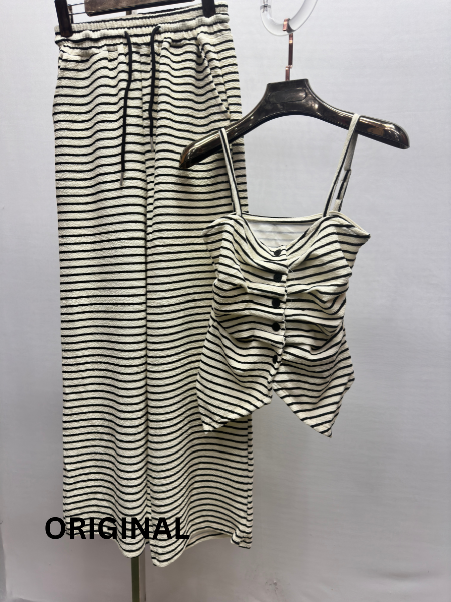 Black Strip Co- Ord FC1527