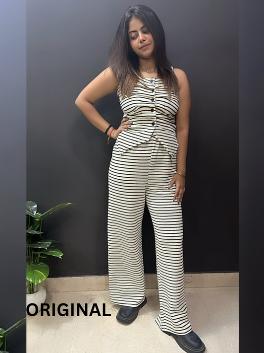 Black Strip Co- Ord FC1527