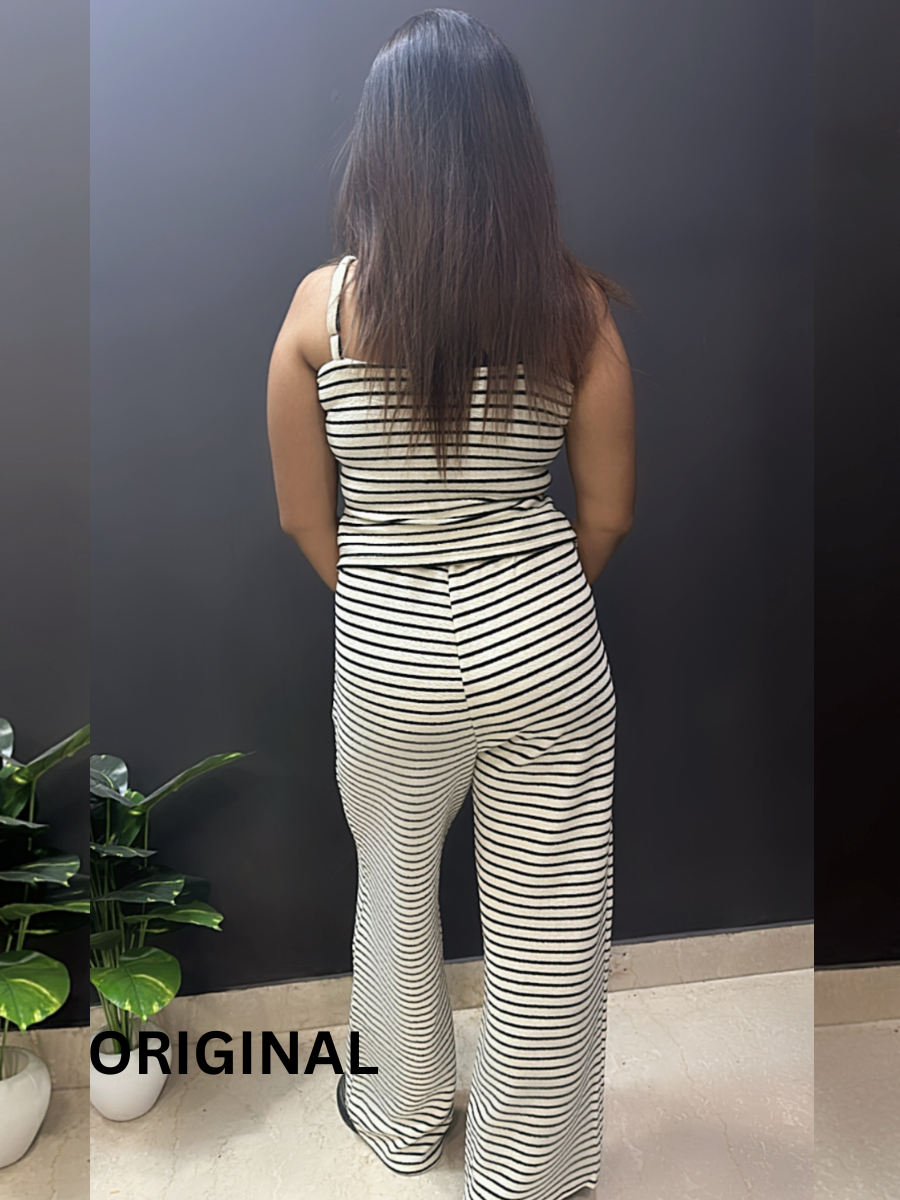 Black Strip Co- Ord FC1527