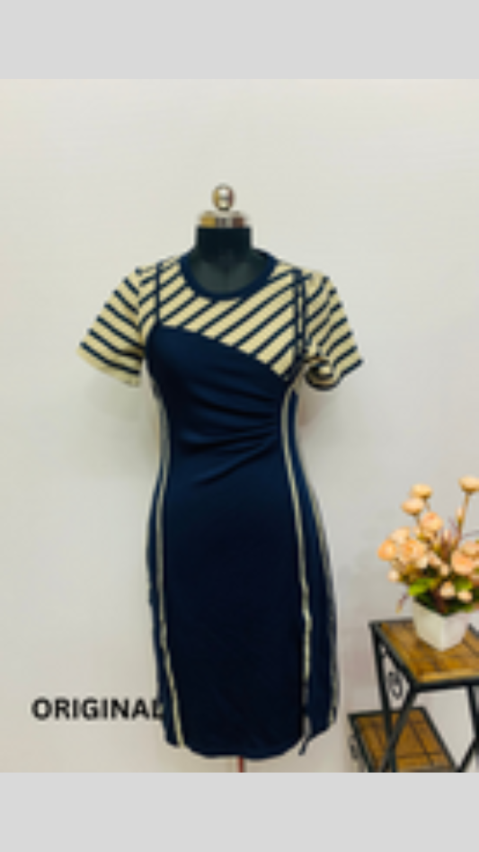 Black Stripe Dress FC1245