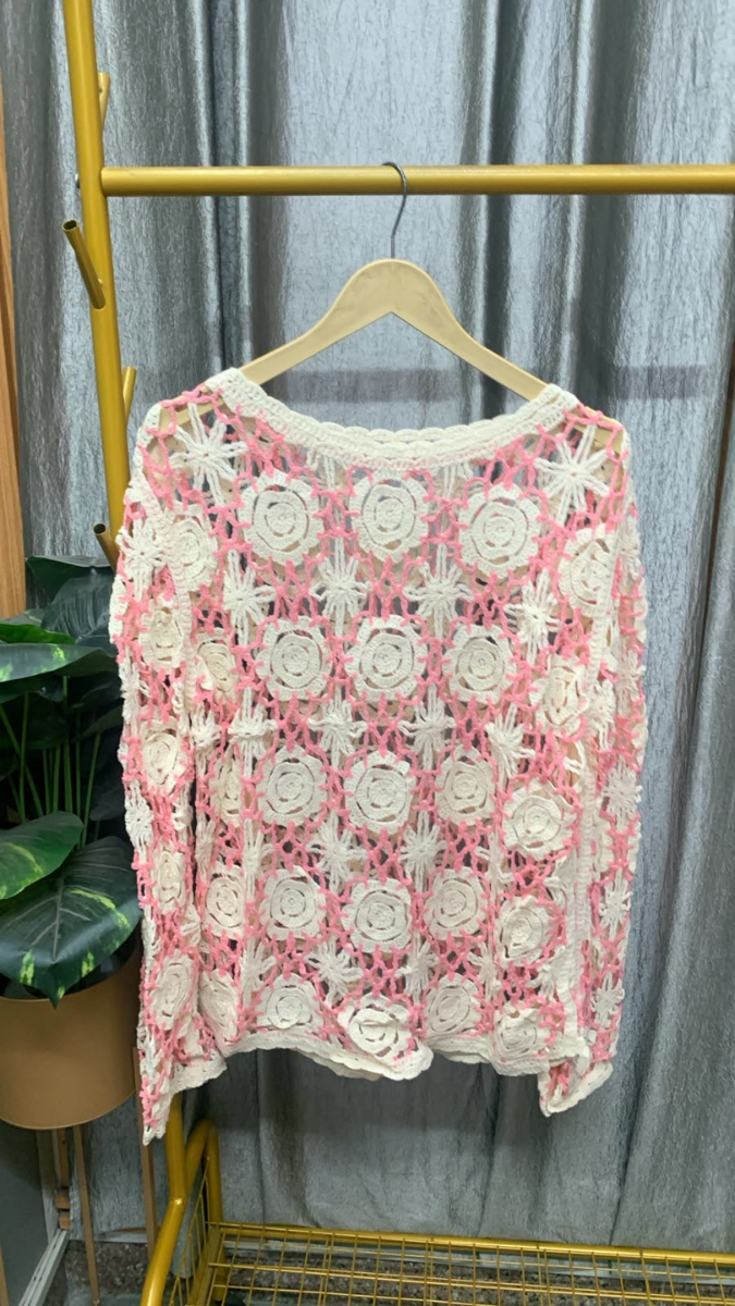 Boat Neck See Through Cutout Collar Top With Inner FC2582
