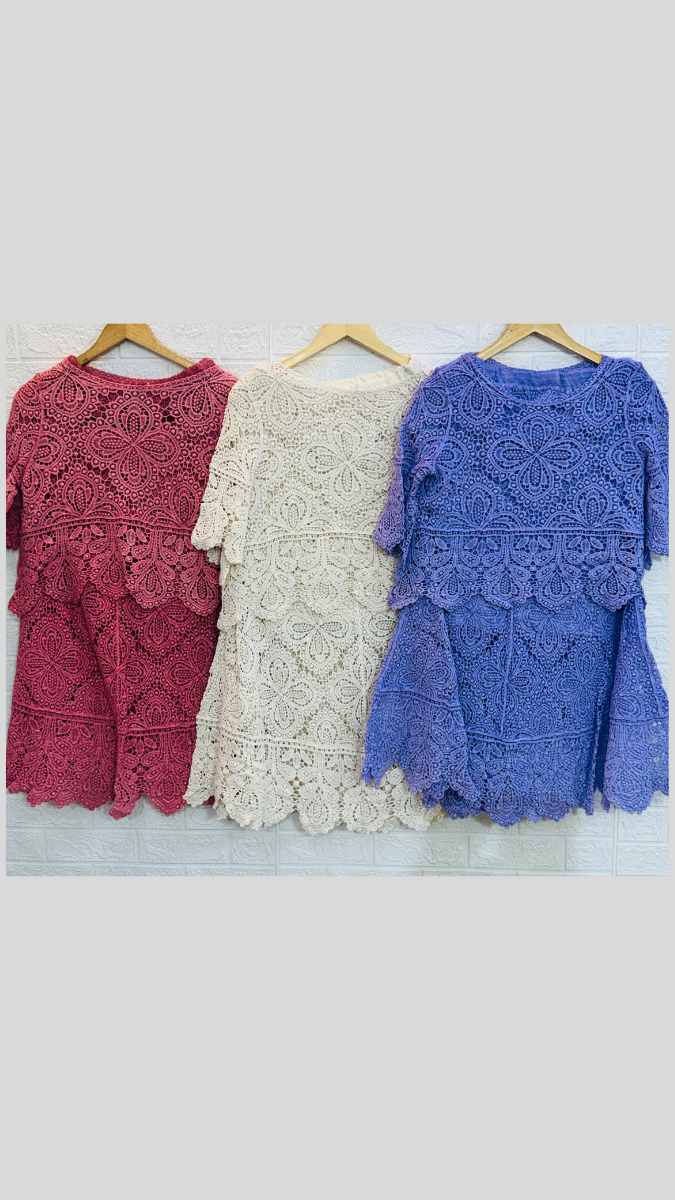 Boat Neck Top With Fish Cut Skirt Coord Set FC2318