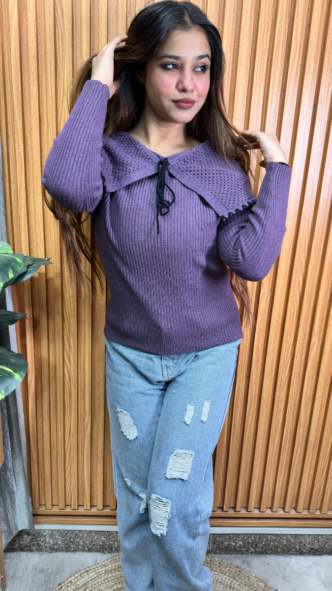 Broad Shoulder Length Collar Top FC2126