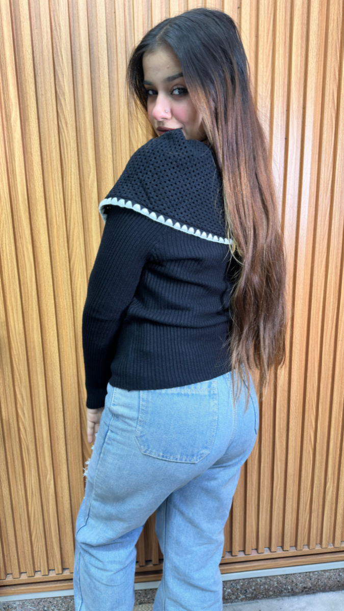 Broad Shoulder Length Collar Top FC2126