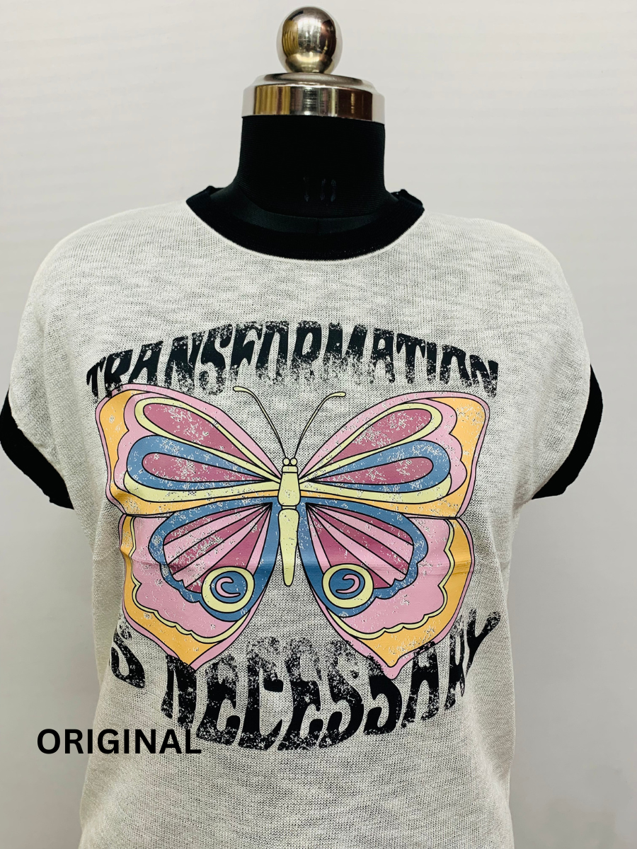 Butterfly Printed Top