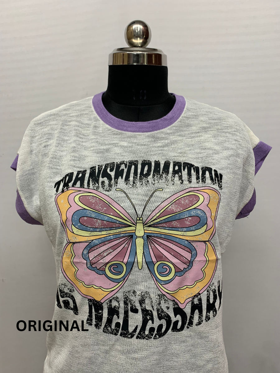 Butterfly Printed Top