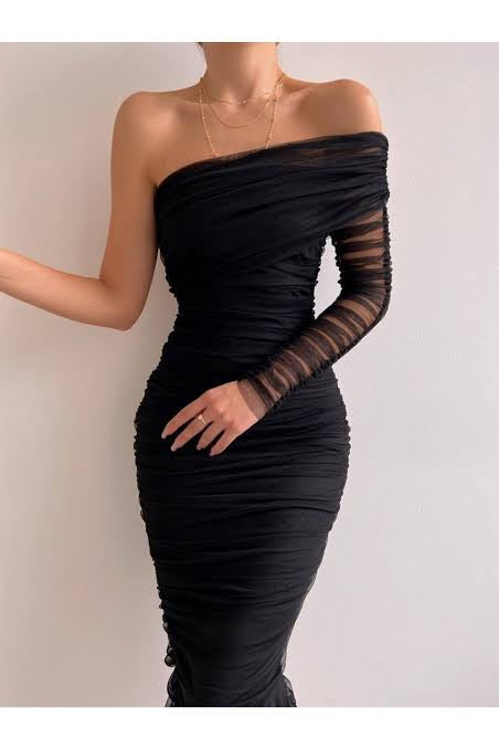 FC Sexy One Shoulder Bodycon Summer Dress