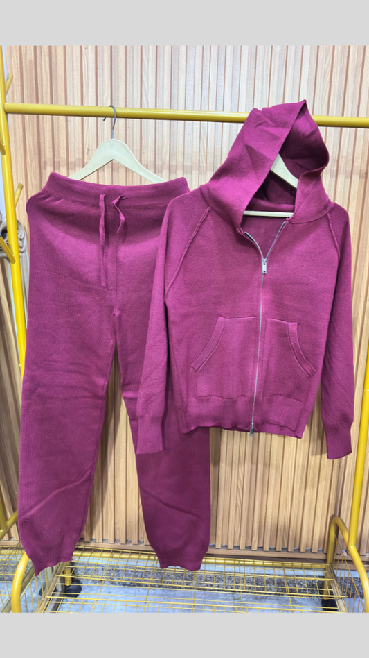 Chained Hoodie With Pant Coord Set FC1981