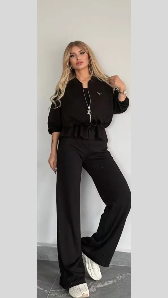 Chained Jacket With Inner And Pant Coord Set FC1924