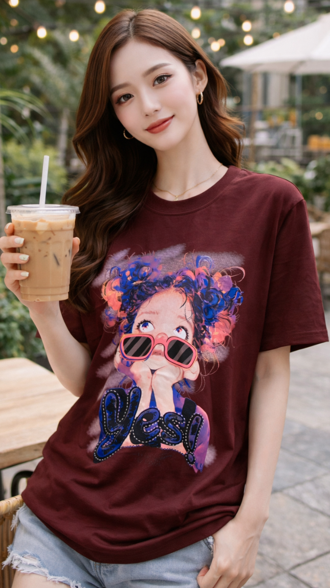 Colorful Hair Baby Printed T-Shirt FC2416