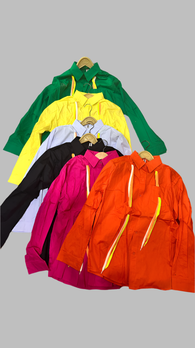 Colorful String Designed Plain Shirt FC1905